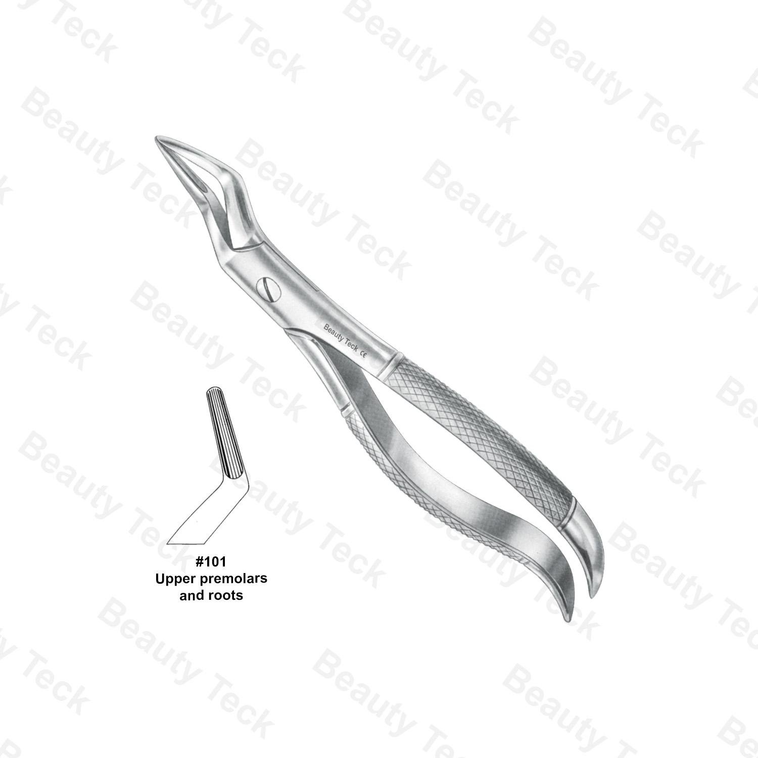 EXTRACTING FORCEPS  #101 ENGLISH PATTERN ( UPPER PREMOLARS AND ROOTS)