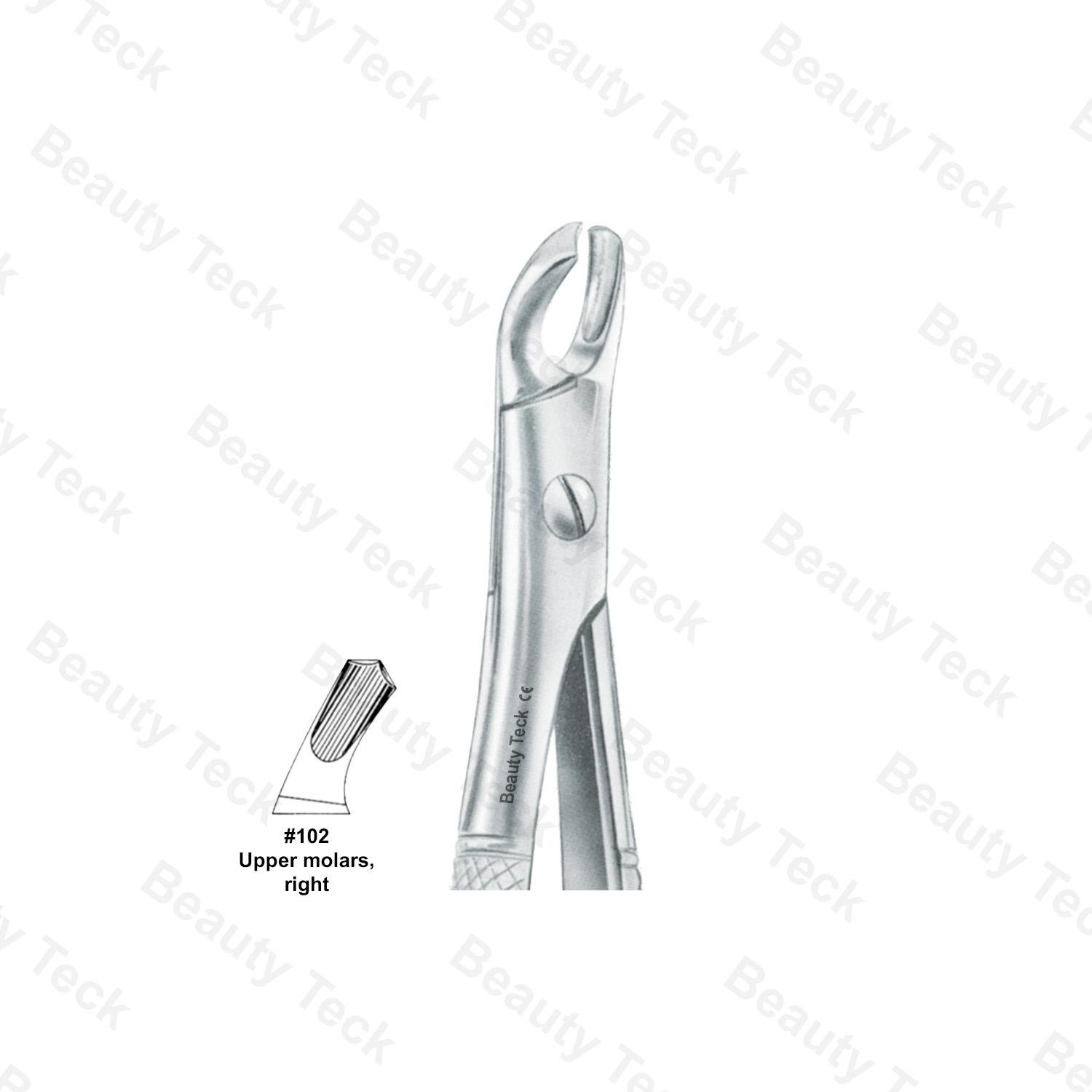 EXTRACTING FORCEPS #102 ENGLISH PATTERN ( UPPER  MOLARS, RIGHT)