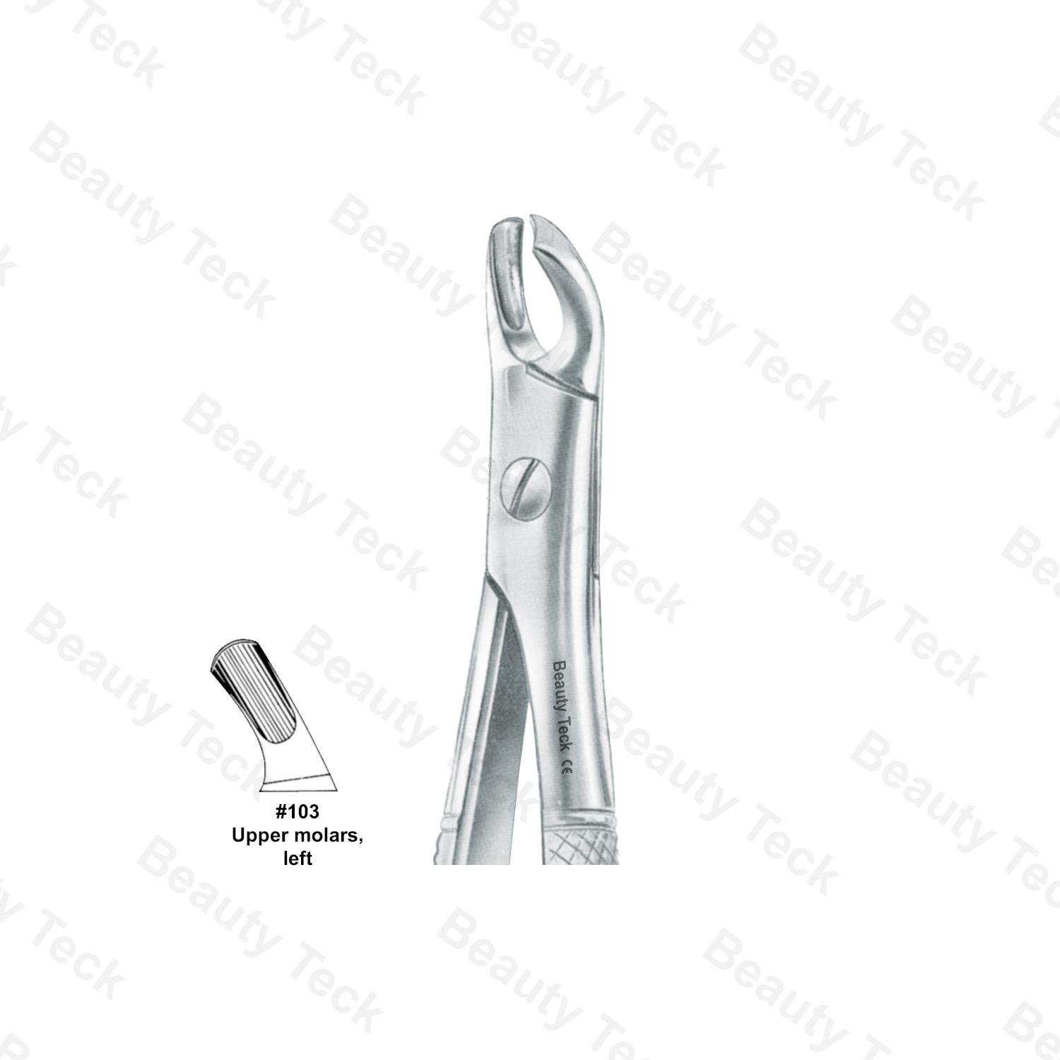 EXTRACTING FORCEPS  #103 ENGLISH PATTERN ( UPPER  MOLARS, LEFT)