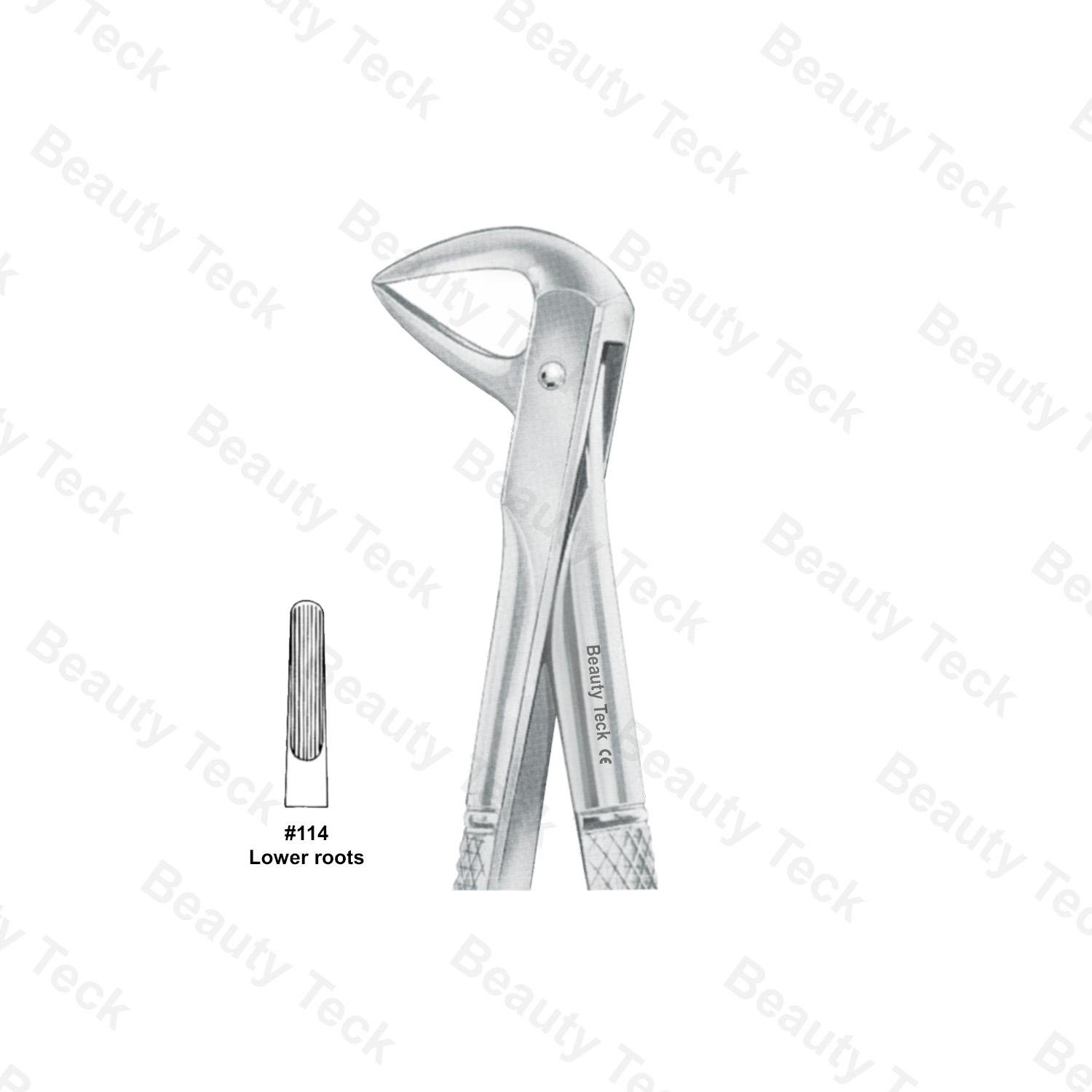 EXTRACTING FORCEPS #114 ENGLISH PATTERN ( LOWER ROOTS)