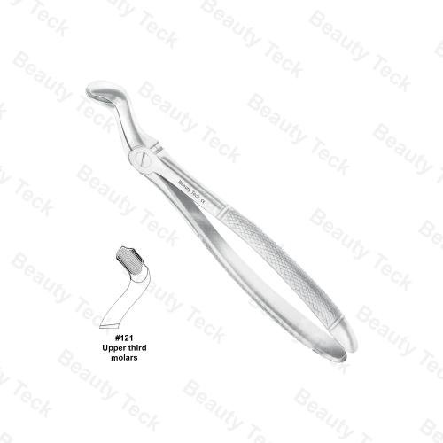 EXTRACTING FORCEPS  #121  ENGLISH PATTERN (UPPER THIRD MOLARS)