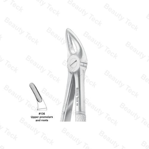 EXTRACTING FORCEPS  #136  ENGLISH PATTERN (UPPER PREMOLARS & ROOTS)