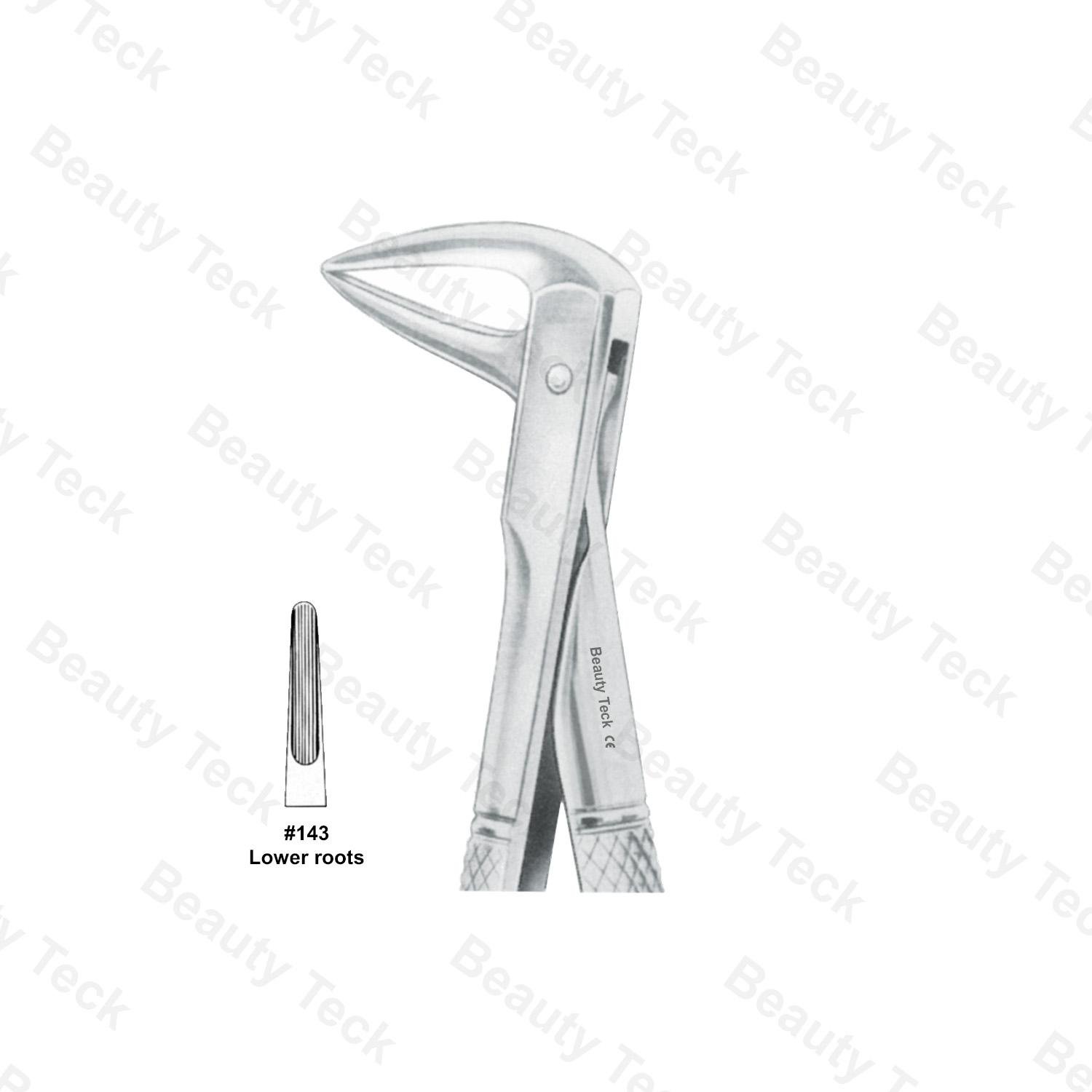 EXTRACTING FORCEPS  #143 ENGLISH PATTERN ( LOWER ROOTS)
