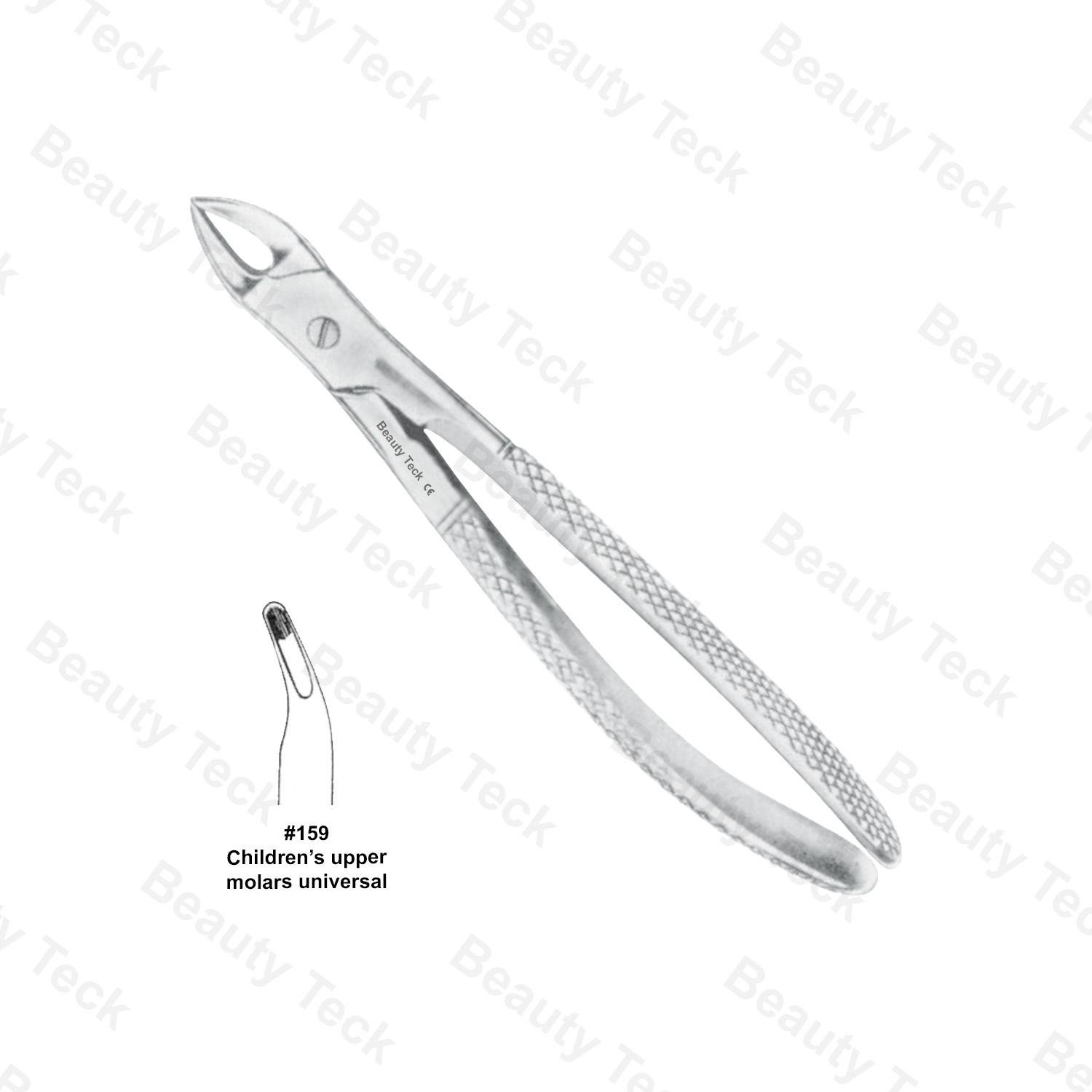 EXTRACTING FORCEPS #159 ENGLISH PATTERN (CHILDREN'S UPPER MOLARS UNIVERSAL)