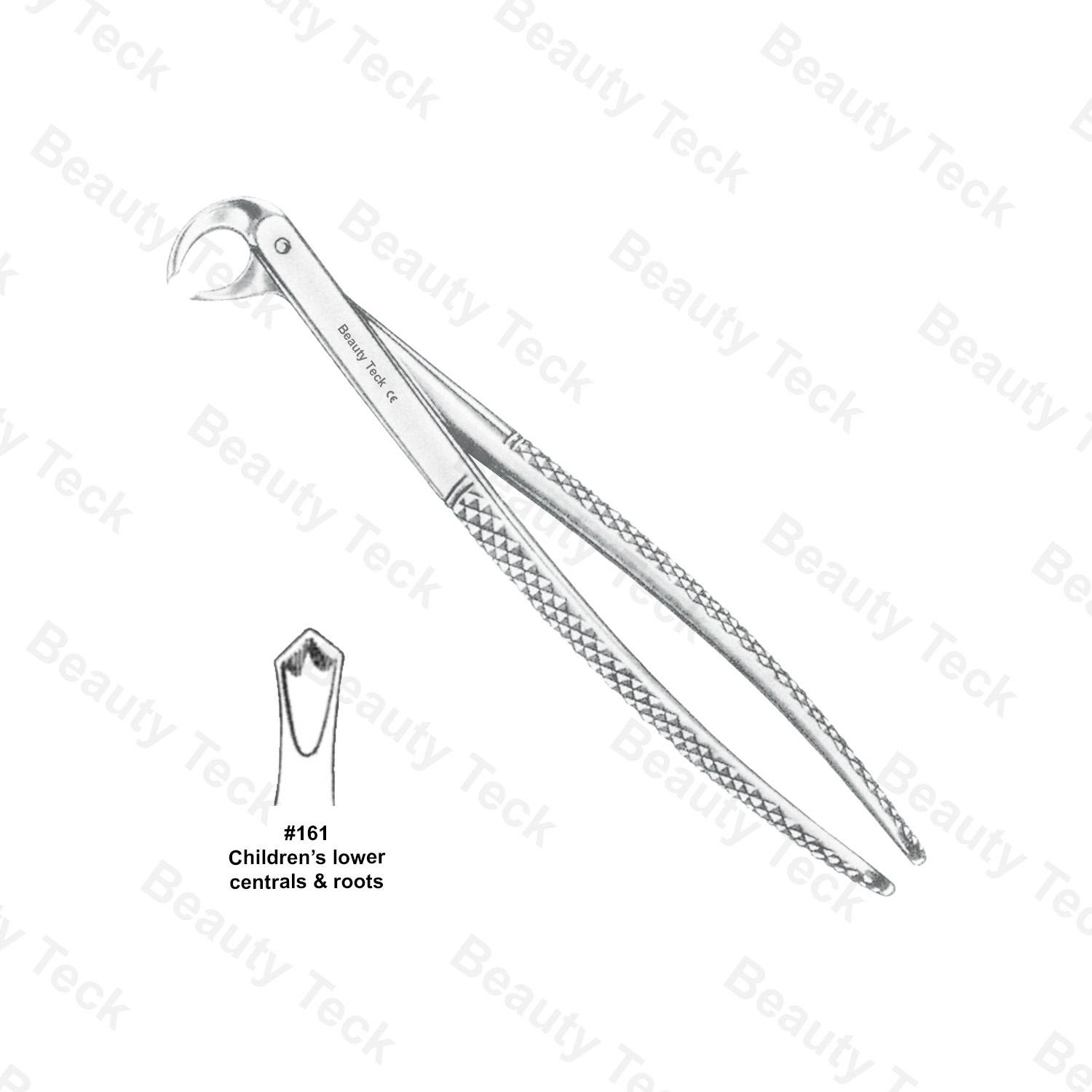 EXTRACTING FORCEPS  #161 ENGLISH PATTERN (CHILDREN'S LOWER CENTRALS AND ROOTS)