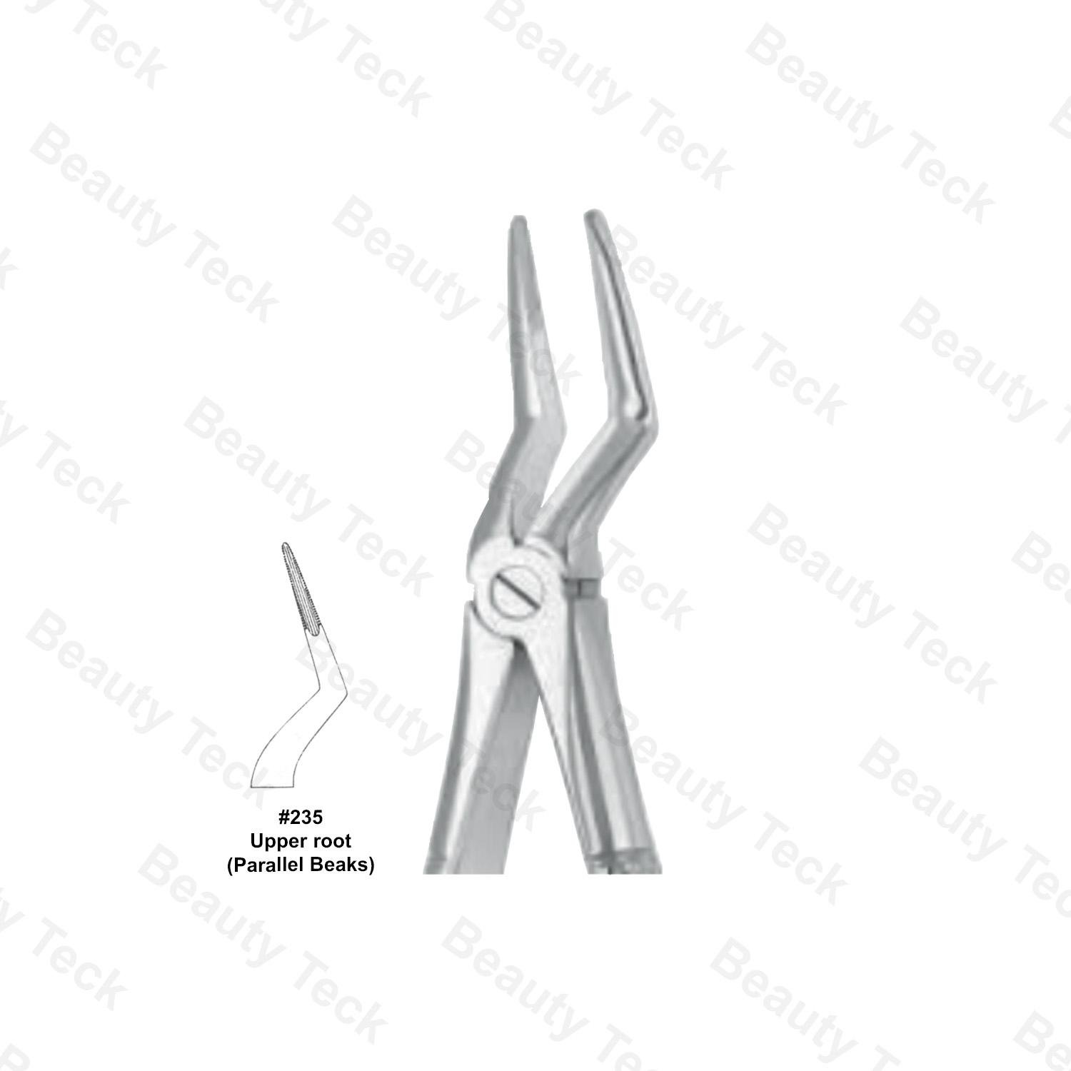 EXTRACTING FORCEPS  #235  ENGLISH PATTERN (UPPER ROOT PARALLEL BEAKS)