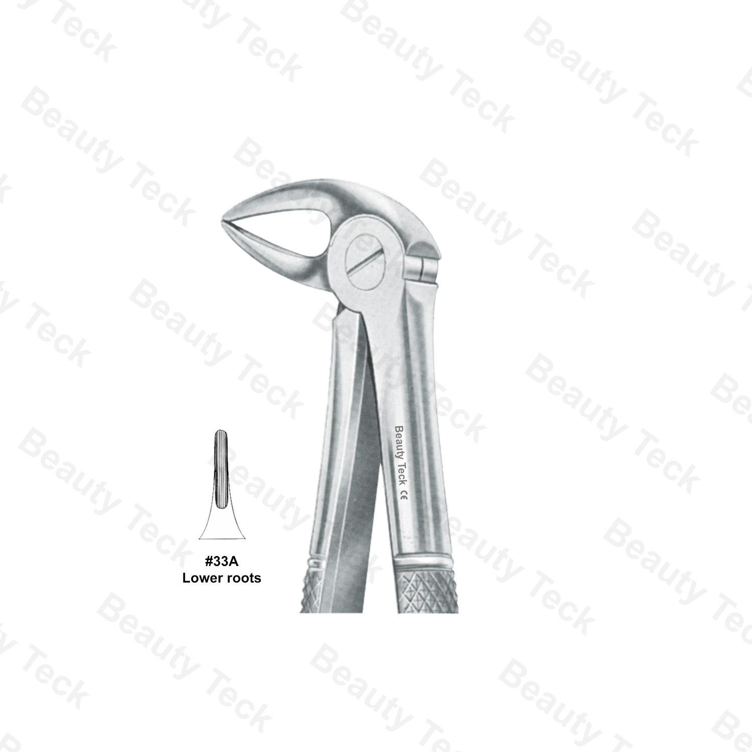Extracting Forceps #33A English Pattern (Lower Roots)