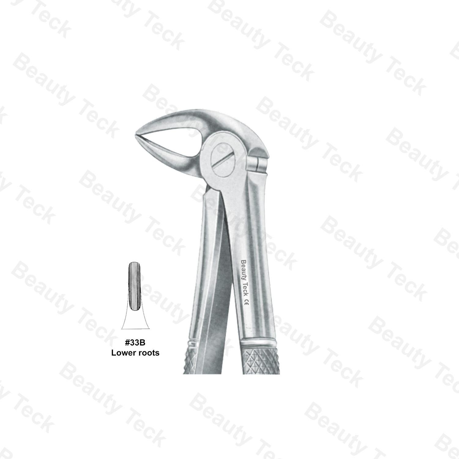 Extracting Forceps #33B English Pattern (Lower Roots)