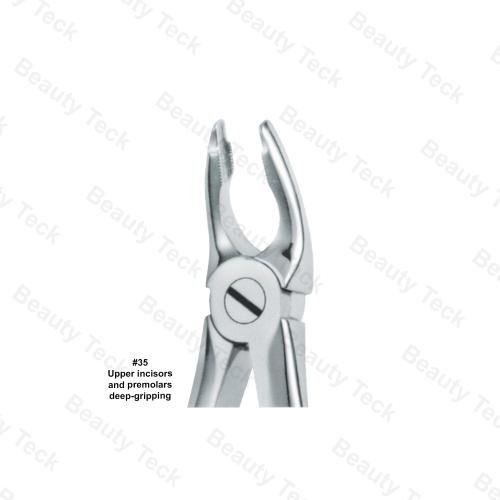 Extracting Forceps #35 English Pattern (Upper Incisors and Premolars, Deep-Gripping)
