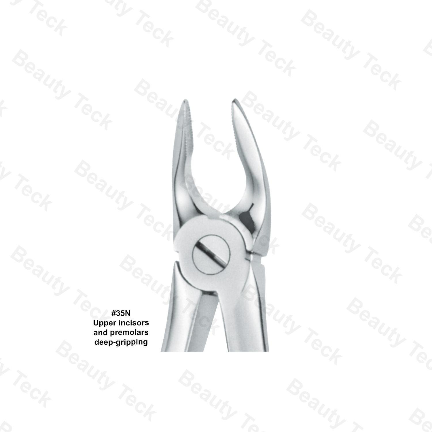 Extracting Forceps #36N English Pattern (Upper Incisors and Premolars, Deep-Gripping)