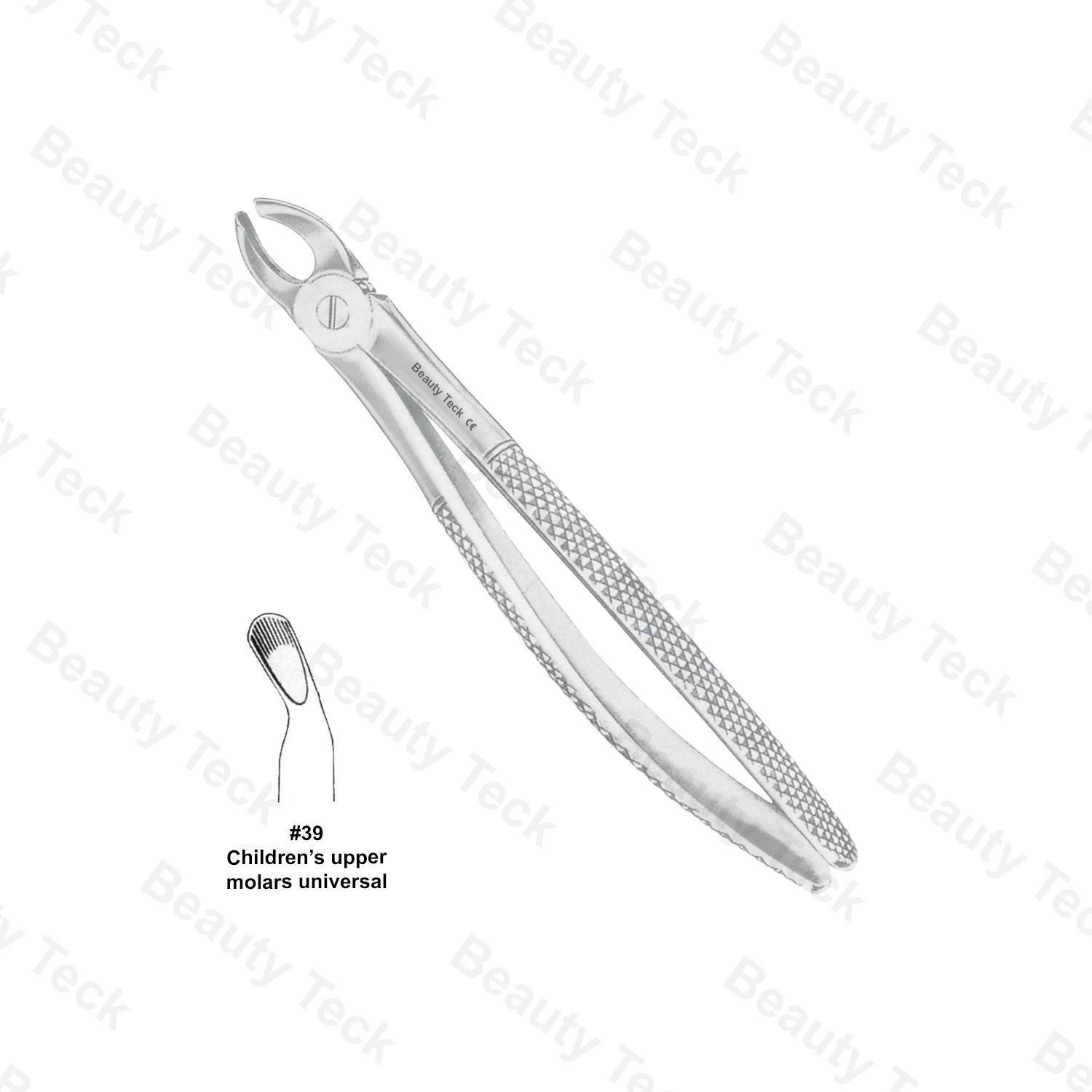 EXTRACTING FORCEPS #39 ENGLISH PATTERN (CHILDREN'S UPPER MORALS UNIVERSAL)