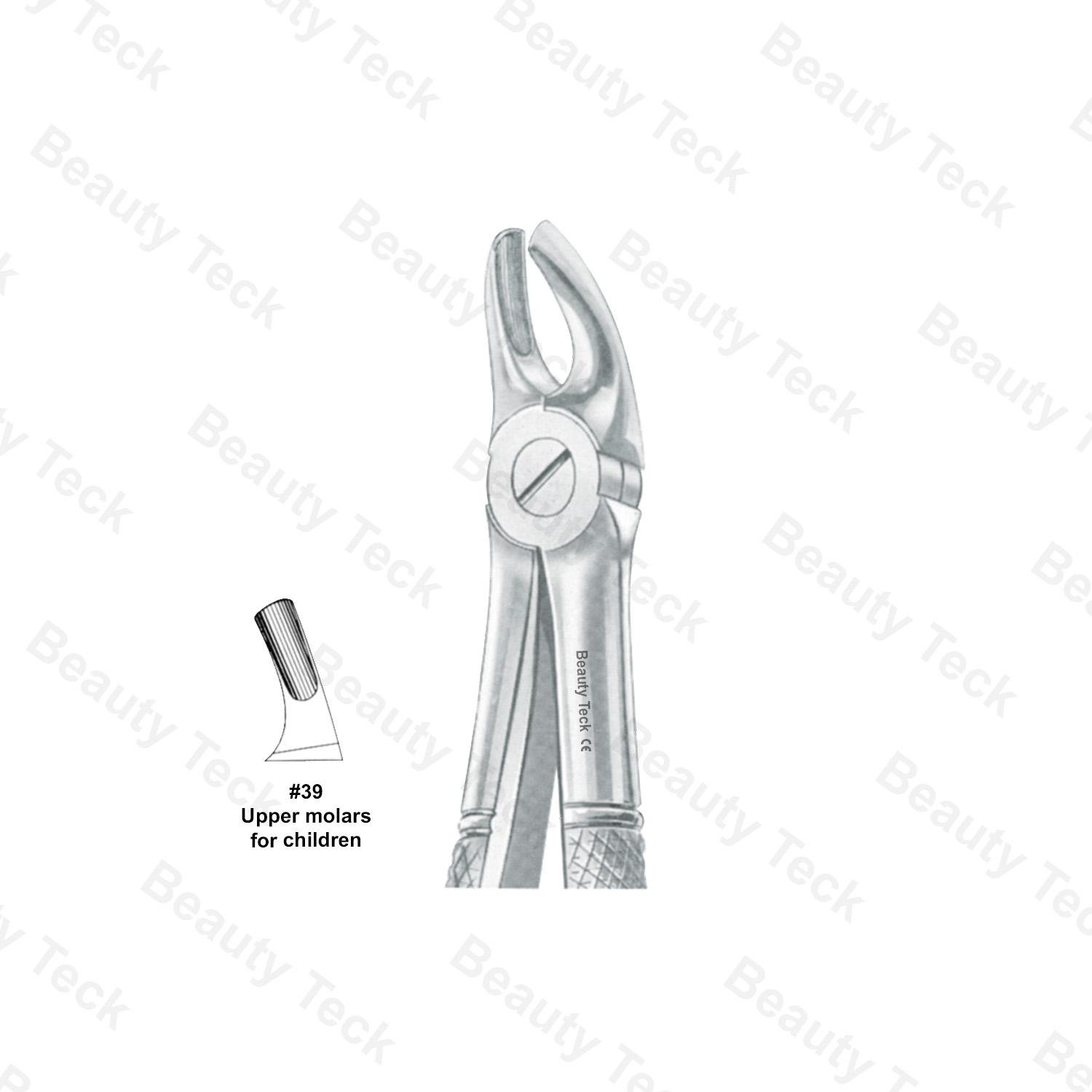 Extracting Forceps #39 English Pattern (Upper Molars, for Children)