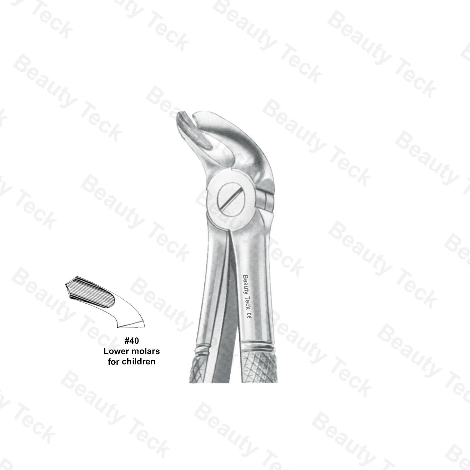 Extracting Forceps #39L English Pattern (Upper Molars, Left – for Children)