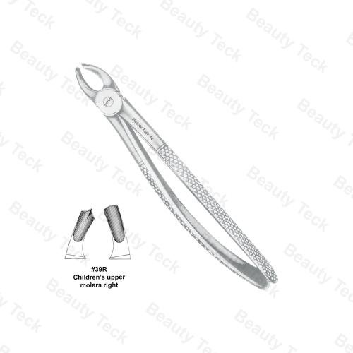 EXTRACTING FORCEPS # 39R ENGLISH PATTERN (CHILDREN'S UPPER MORALS RIGHT)