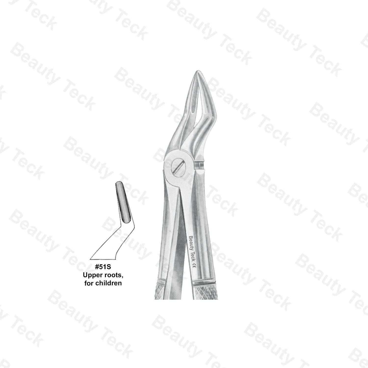 EXTRACTING FORCEPS  #51S ENGLISH PATTERN (UPPER ROOTS FOR CHILDREN )