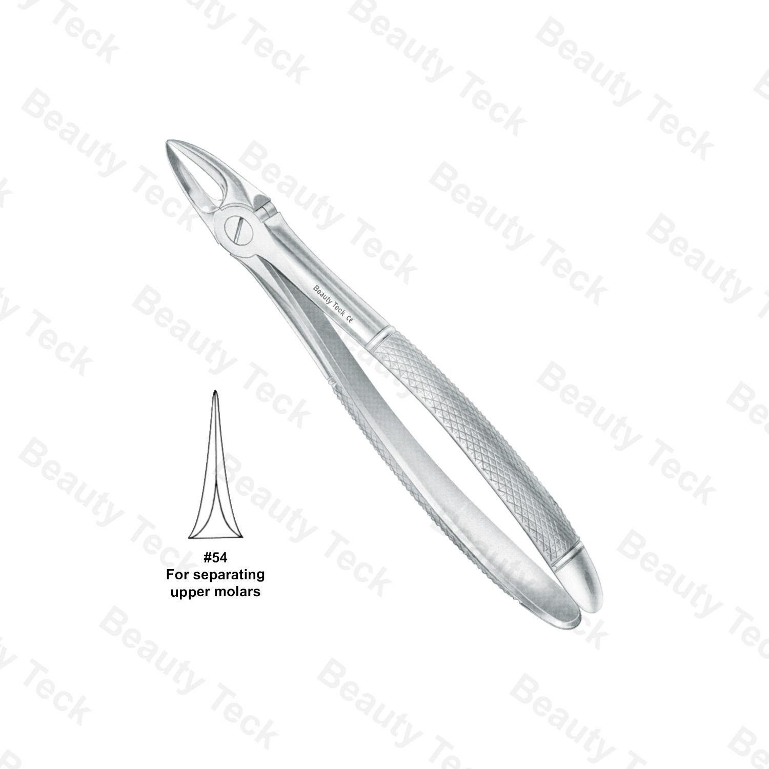 EXTRACTING FORCEPS  #54 ENGLISH PATTERN (FOR SEPERATING UPPER MOLARS )