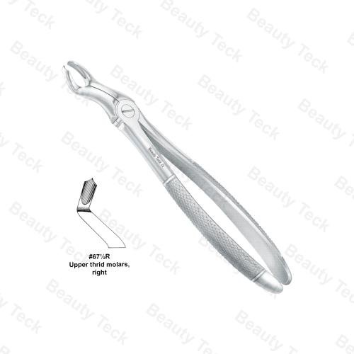 EXTRACTING FORCEPS  #67 1/2 R ENGLISH PATTERN (UPPER THIRD MOLARS, RIGHT )