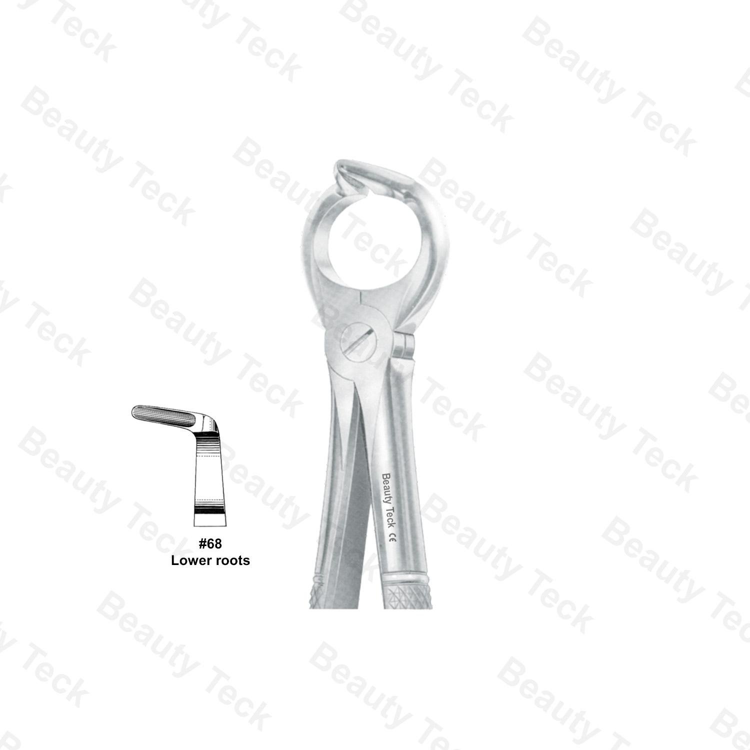 EXTRACTING FORCEPS #68 ENGLISH PATTERN (LOWER ROOTS )
