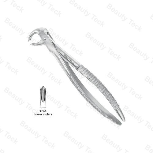 EXTRACTING FORCEPS  #73 A  L ENGLISH PATTERN (LOWER MOLARS)