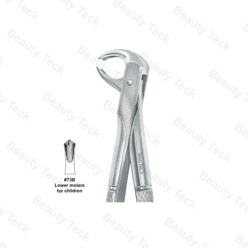 EXTRACTING FORCEPS #73 B  L ENGLISH PATTERN (LOWER MOLARS FOR CHILDREN)