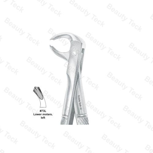 EXTRACTING FORCEPS  #73 L ENGLISH PATTERN (LOWER MOLARS, LEFT )