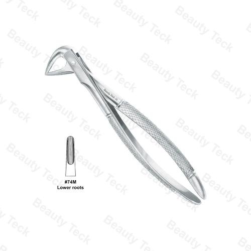 EXTRACTING FORCEPS  #74 M  L ENGLISH PATTERN (LOWER ROOTS)