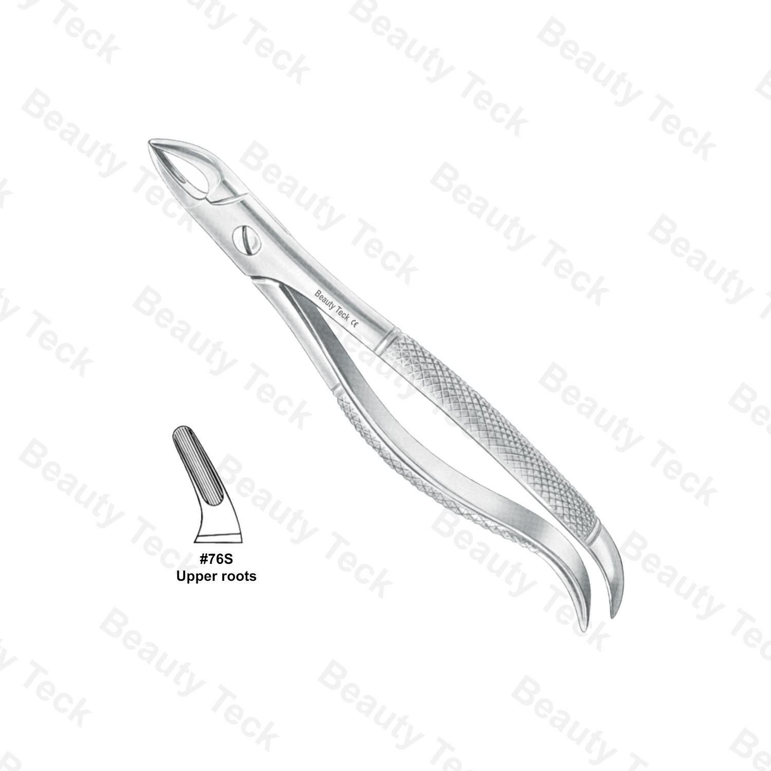 EXTRACTING FORCEPS  #76 S ENGLISH PATTERN (UPPER ROOTS)