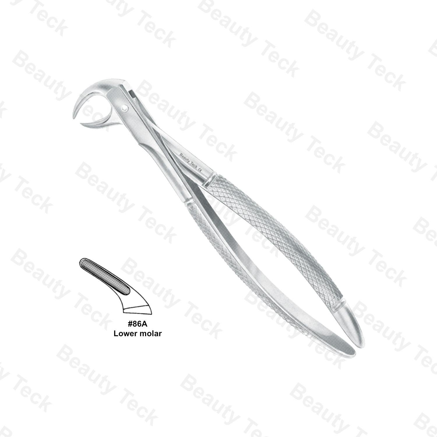 EXTRACTING FORCEPS  #86A ENGLISH PATTERN (LOWER MOLARS )
