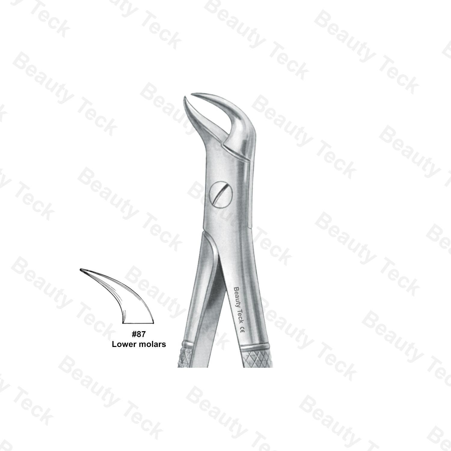EXTRACTING FORCEPS  #87 ENGLISH PATTERN (LOWER MOLARS )