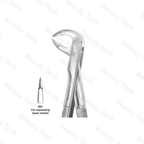 EXTRACTING FORCEPS  #91 ENGLISH PATTERN (FOR SEPERATING LOWER MOLARS )