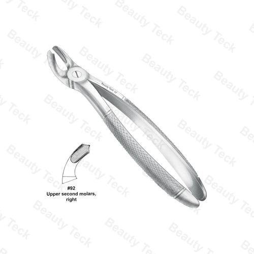 EXTRACTING FORCEPS #92 ENGLISH PATTERN (UPPER SECOND MOLARS, RIGHT )