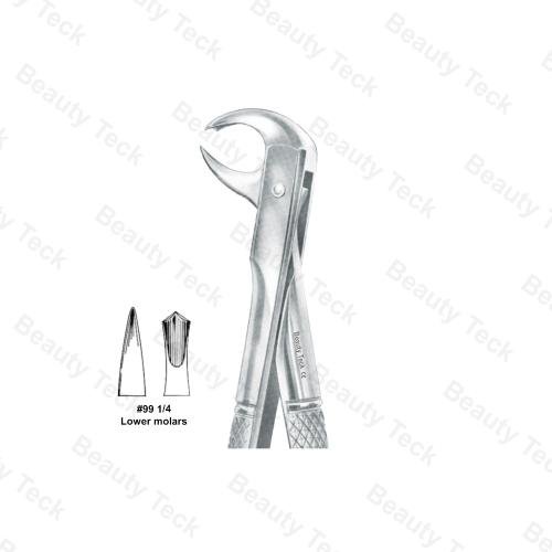EXTRACTING FORCEPS  #99 1/4 ENGLISH PATTERN ( LOWER MOLARS )