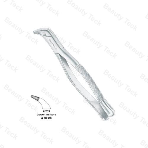 EXTRACTING FORCEPS AMERICAN PATTERN (LOWER INCISORS & ROOTS) #203