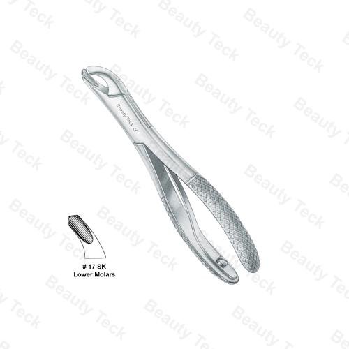 EXTRACTING FORCEPS AMERICAN PATTERN (LOWER MOLARS)  #17 SK