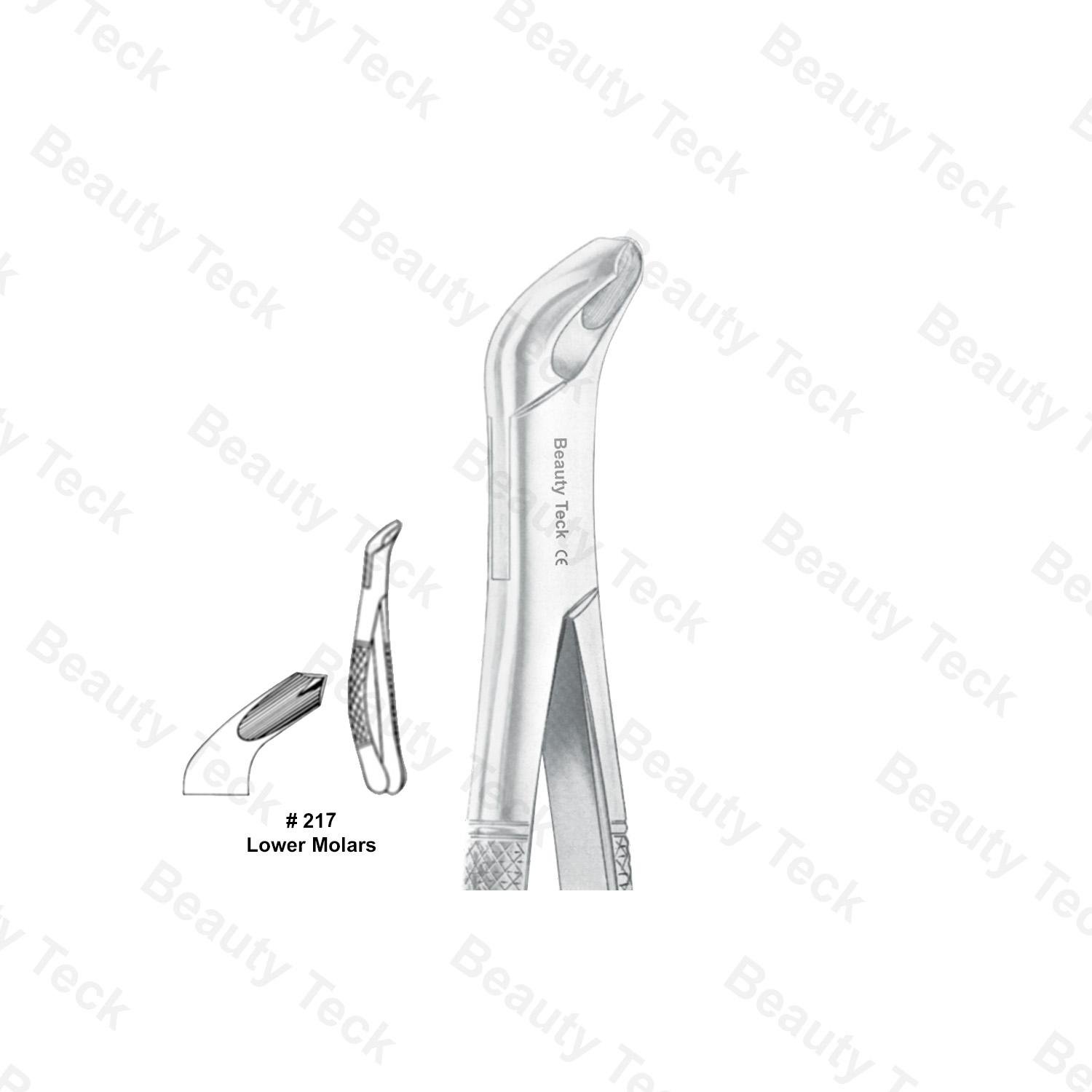 EXTRACTING FORCEPS AMERICAN PATTERN (LOWER MOLARS)  #217