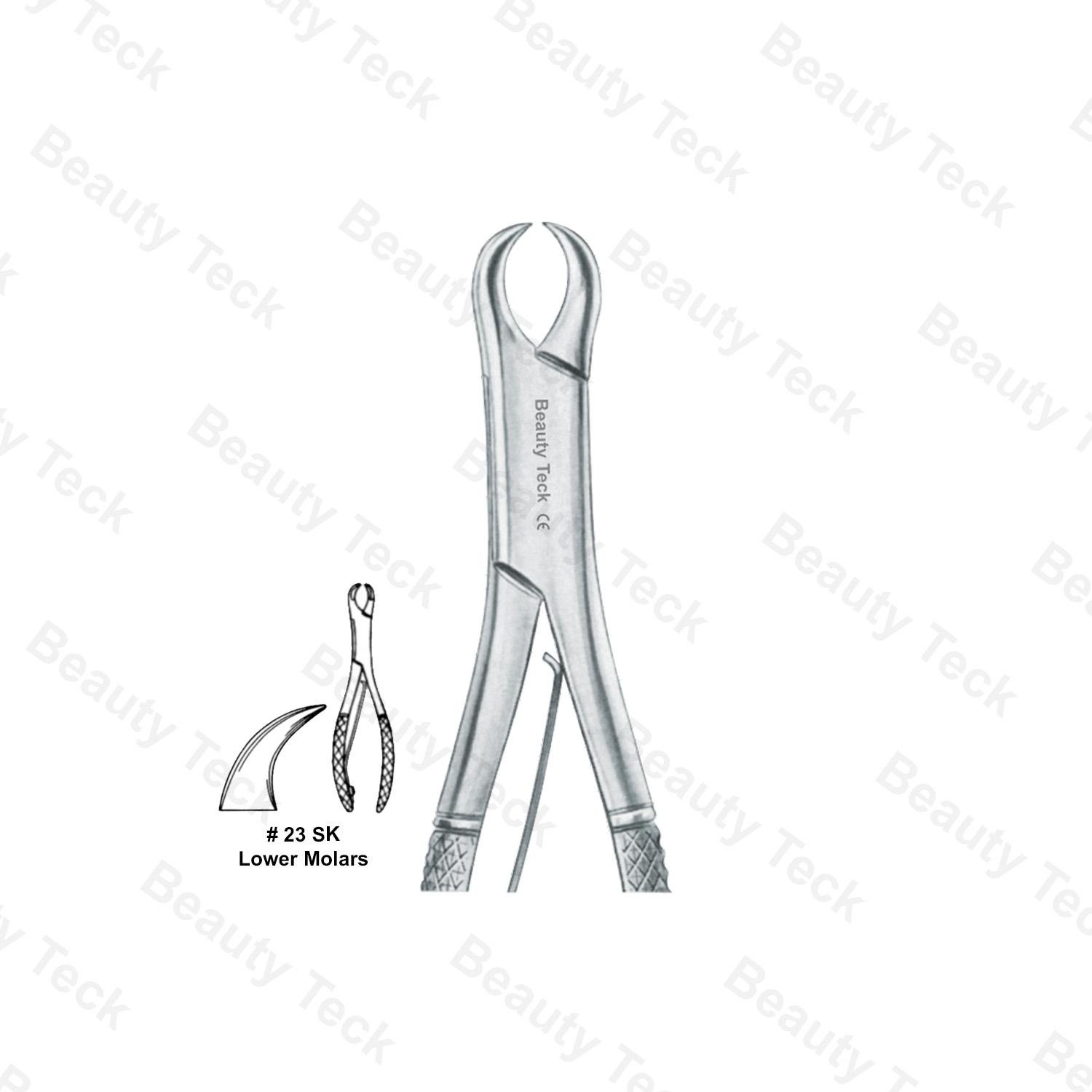 EXTRACTING FORCEPS AMERICAN PATTERN (LOWER MOLARS)  #23 SK