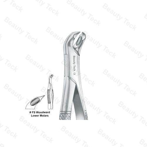 EXTRACTING FORCEPS AMERICAN PATTERN (LOWER MOLARS)  #FS WOODWARD
