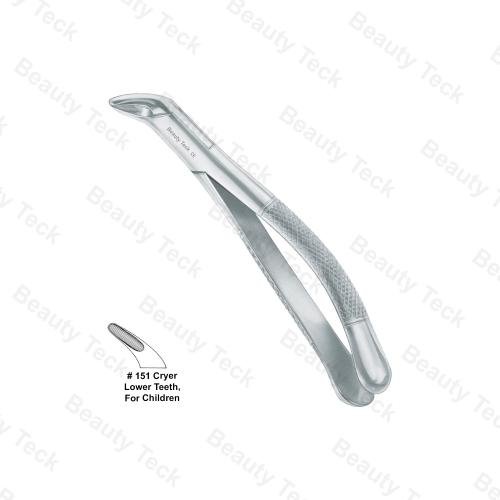 EXTRACTING FORCEPS AMERICAN PATTERN (LOWER TEETH, FOR CHILDREN) #151 CRYER