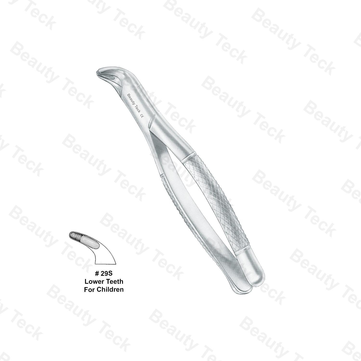 EXTRACTING FORCEPS AMERICAN PATTERN (LOWER TEETH, FOR CHILDREN) #29S