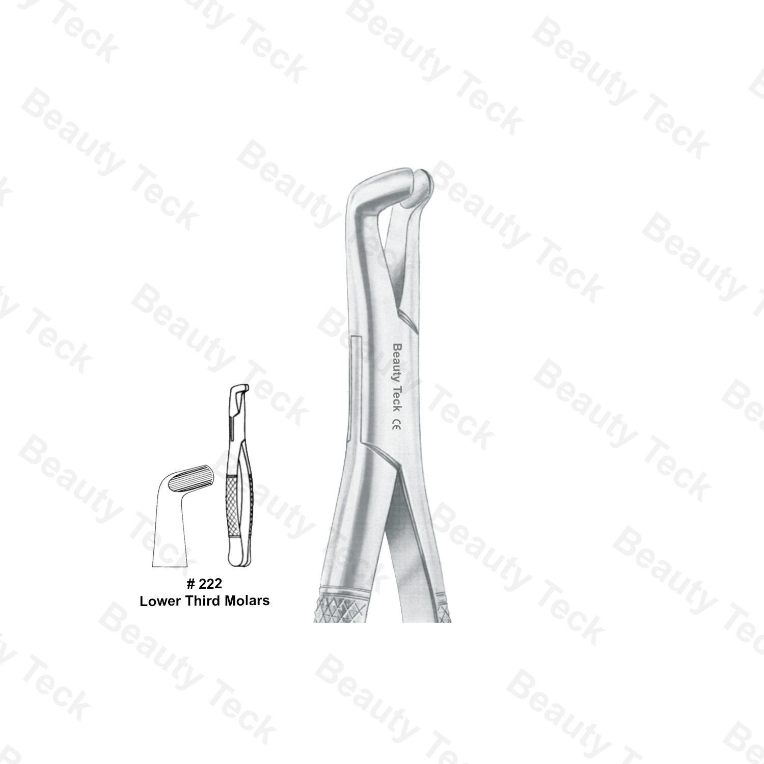 EXTRACTING FORCEPS AMERICAN PATTERN (LOWER THIRD MOLARS) #222
