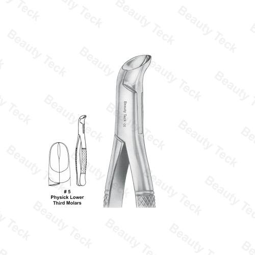 EXTRACTING FORCEPS AMERICAN PATTERN (PHYSICK LOWER THIRD MOLARS)  #5