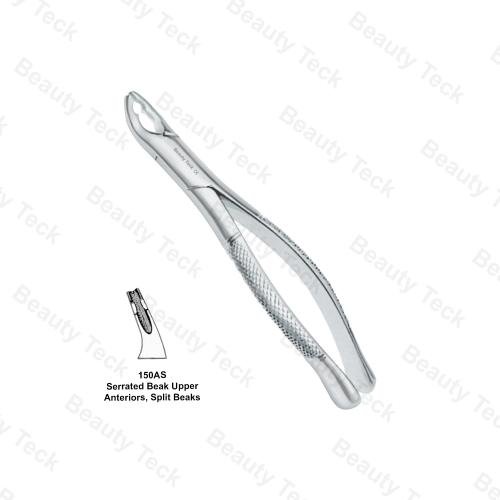 EXTRACTING FORCEPS  AMERICAN PATTERN (SERRATED BEAK UPPER ANTERIORS, SPLIT BEAKS 150AS)