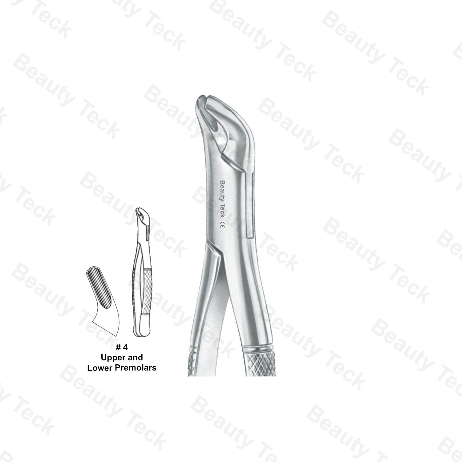 EXTRACTING FORCEPS AMERICAN PATTERN (UPPER  & LOWER PREMOLARS)  #4