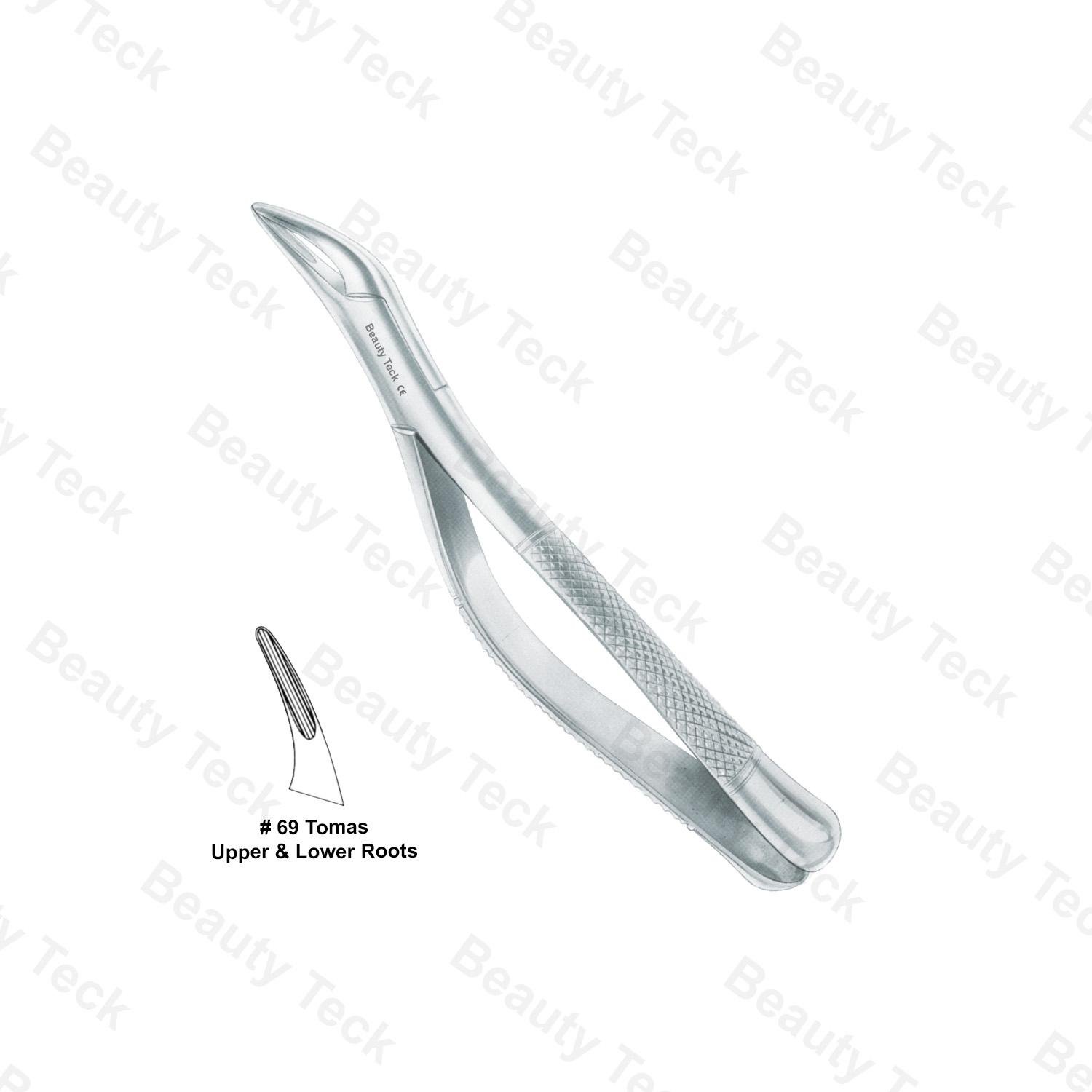 EXTRACTING FORCEPS AMERICAN PATTERN (UPPER  & LOWER ROOTS) #69 TOMAS