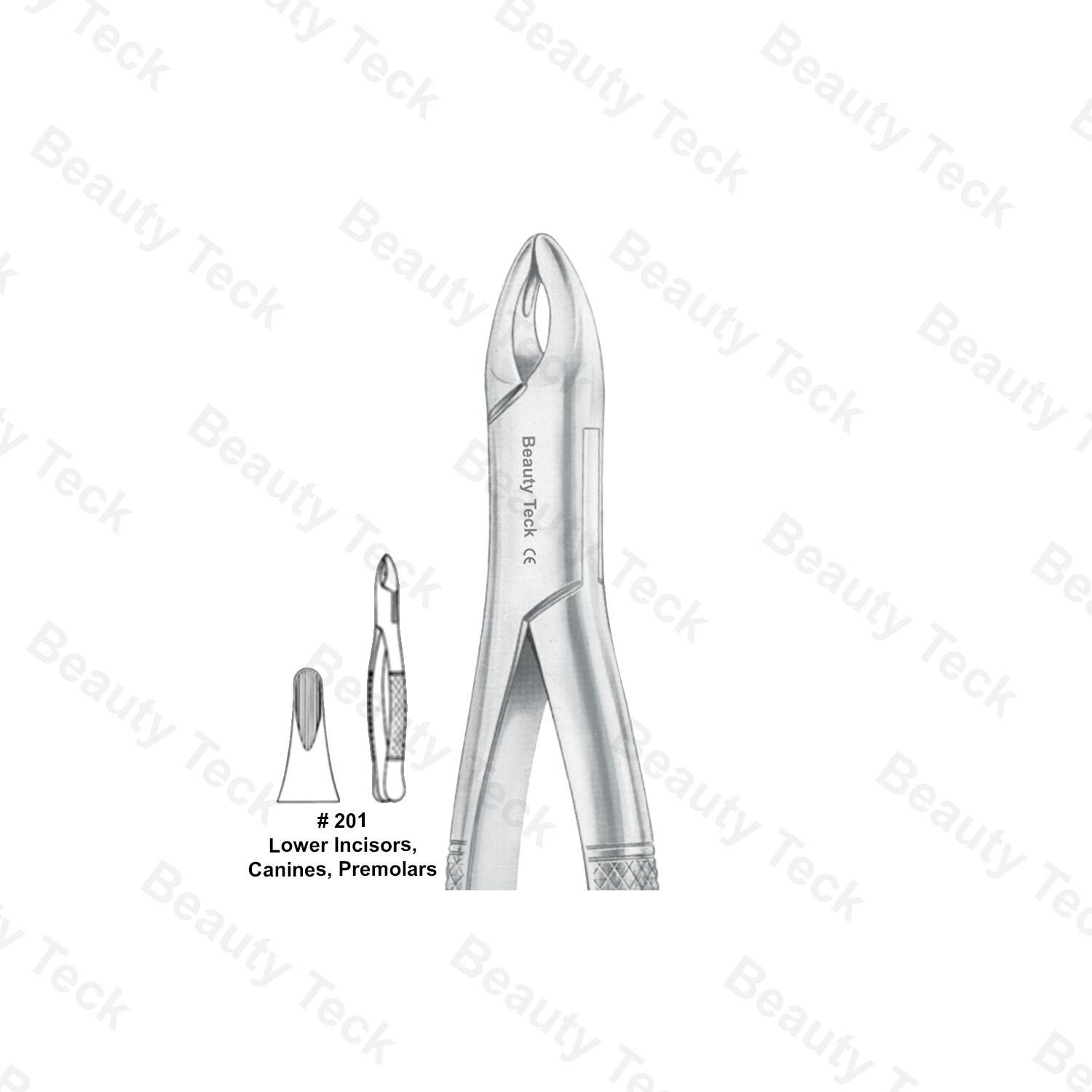 EXTRACTING FORCEPS AMERICAN PATTERN (UPPER INCISORS, CANINES, PREMOLARS)   #201