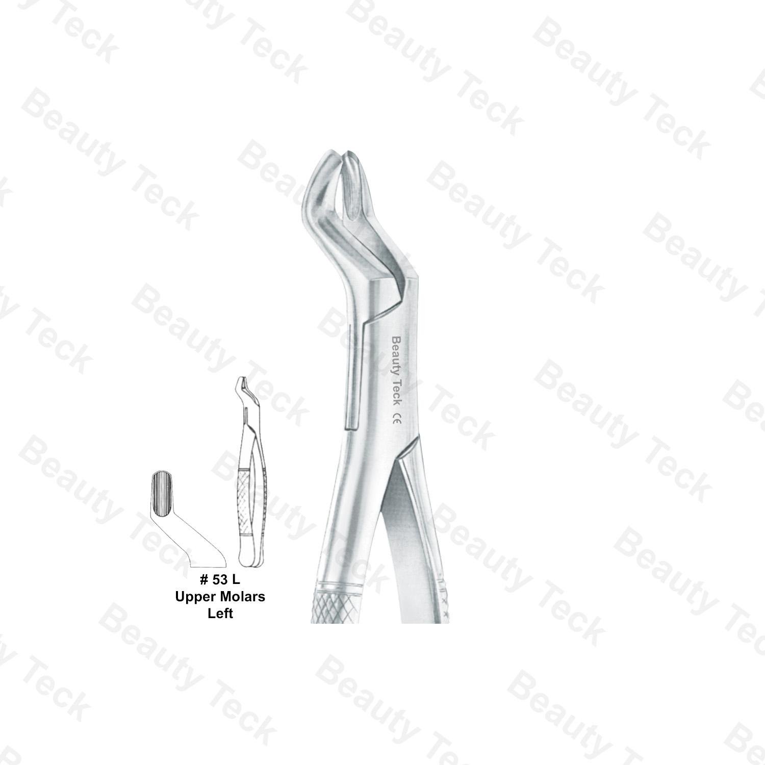 EXTRACTING FORCEPS AMERICAN PATTERN (UPPER MOLARS, LEFT) #53 L
