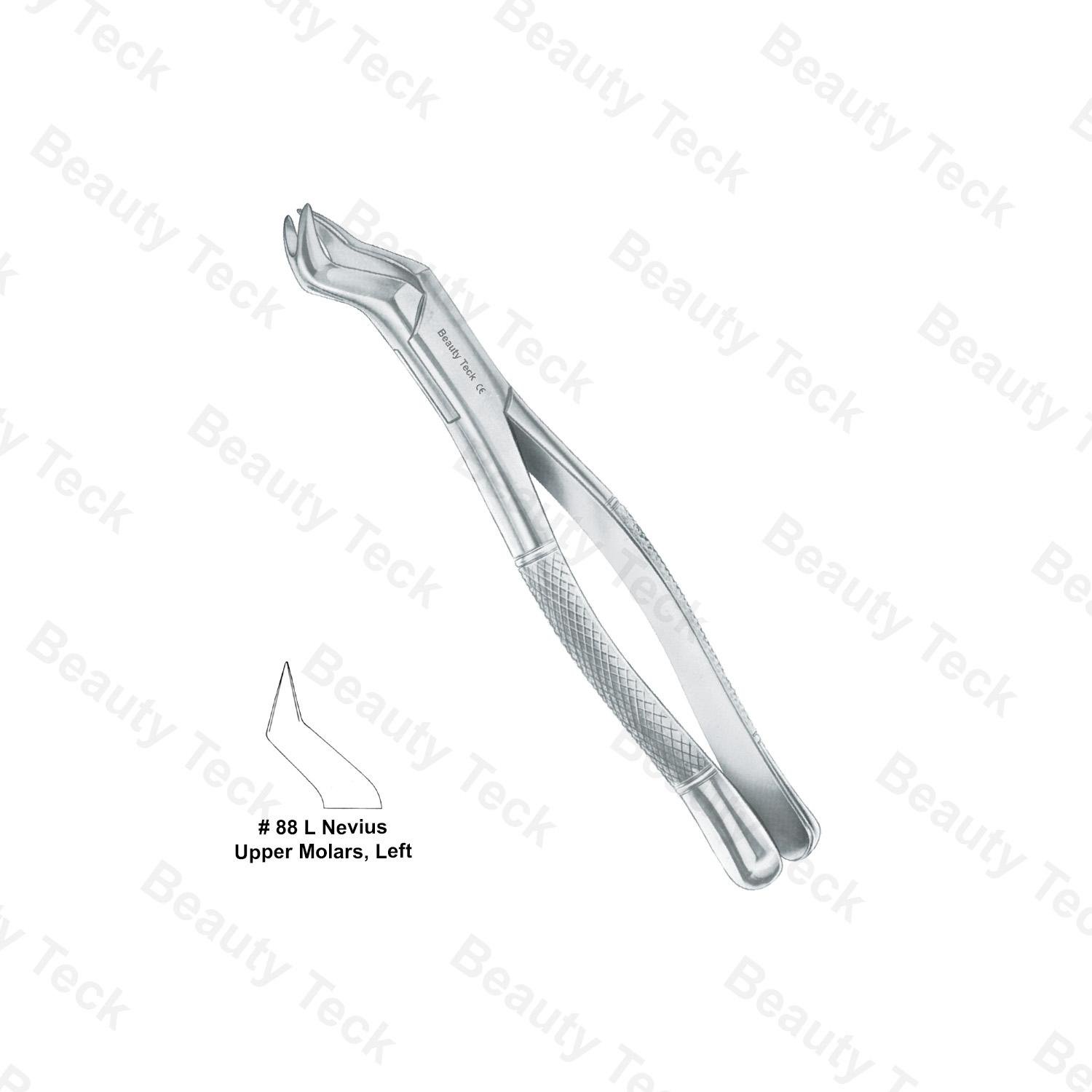 EXTRACTING FORCEPS AMERICAN PATTERN (UPPER MOLARS, LEFT)  #88L NEVIUS