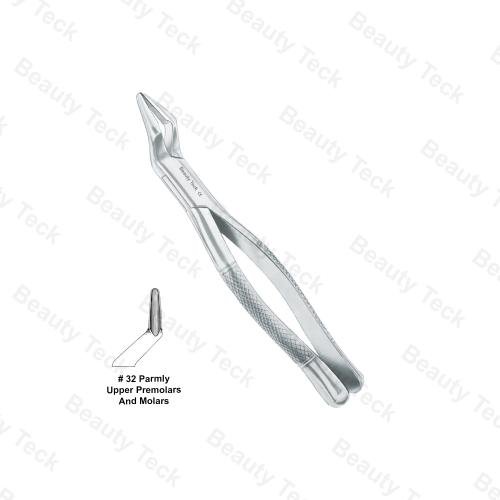 EXTRACTING FORCEPS AMERICAN PATTERN (UPPER PREMOLARS & MOLARS) 32 PARMLY