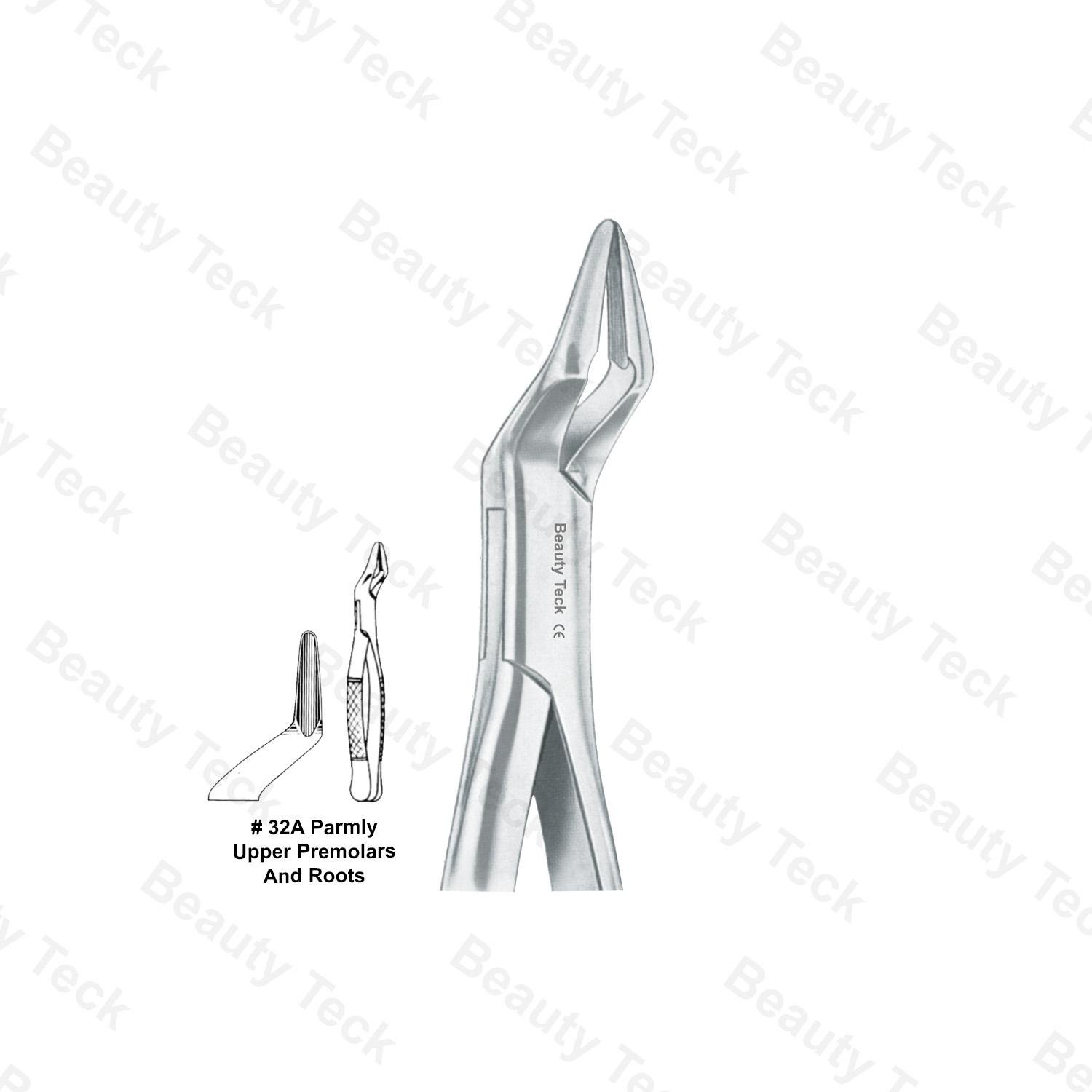 EXTRACTING FORCEPS AMERICAN PATTERN (UPPER PREMOLARS & ROOTS)  32A PARMLY