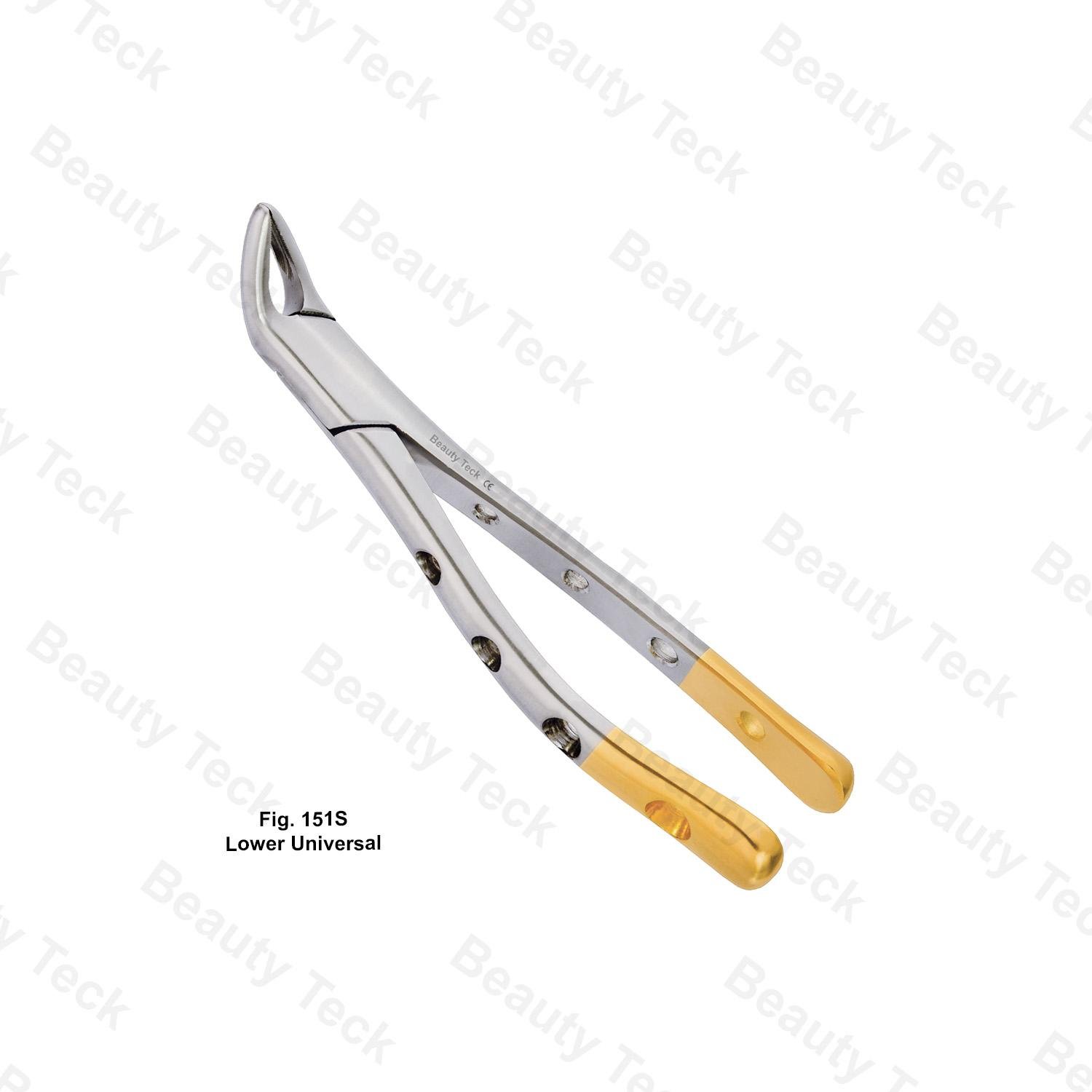 EXTRACTING FORCEPS AMERICAN PATTERN HOLE HANDLE FIG.151S (LOWER UNIVERSAL)